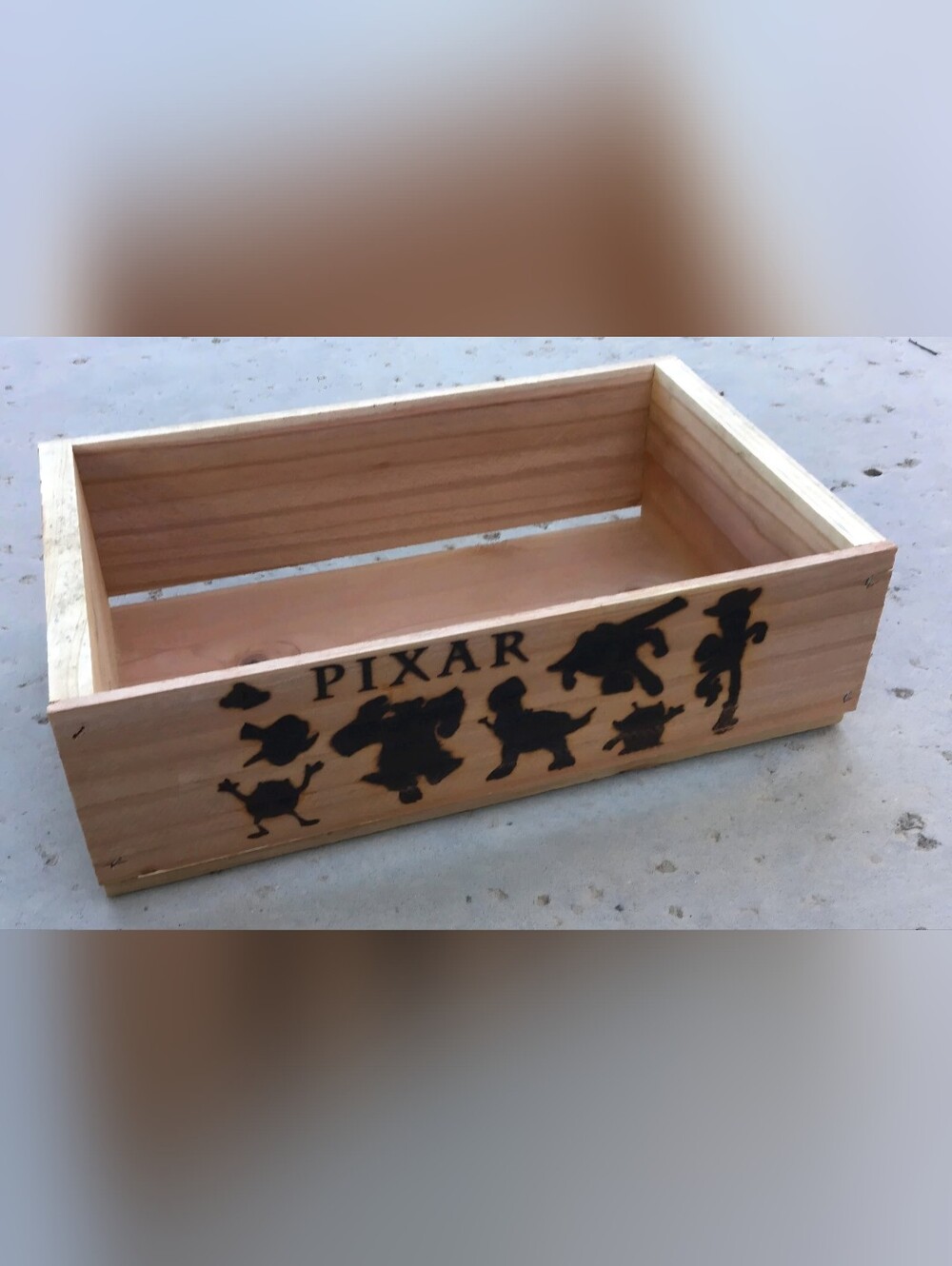Pixar Wooden Limited Edition Storage Crate Natural Wood